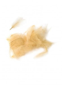 Luxury CDC feather 1 gram pack, Cream (4Trouts)