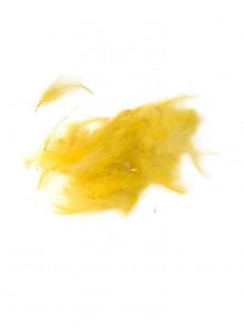 Luxury CDC feather 1 gram pack, yellow (4Trouts)