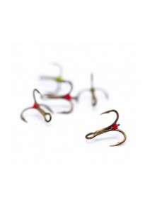 Heavy treble hooks for salmon tube with color drop VMC-9632
