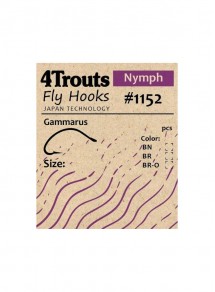 100 Fly tying Hooks NYMPH FLY #1152 Gammarus (4Trouts)