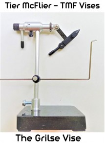 TMF Fly Tying Vise "Tier McFlier" with pedestal base and C-clamp