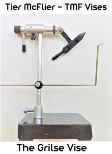 TMF Fly Tying Vise "Tier McFlier" with pedestal base and C-clamp