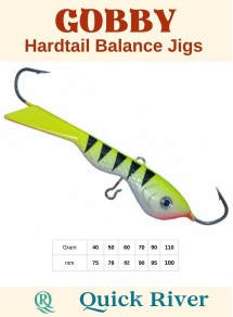 Hardtail Balance Jig GOBBY 110 gram 100 mm (Quick River)