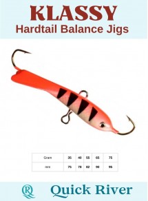 Hardtail Balance Jig KLASSY 75 gram, 95 mm (Quick River)  